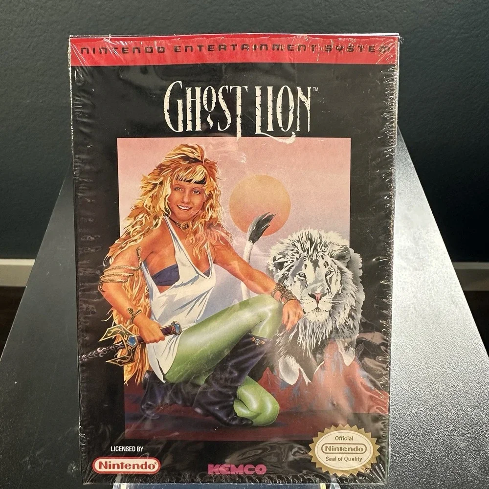 Ghost Lion (NES Nintendo) CIB Partially Shrink Wrapped 95% Sealed Near Mint Cond